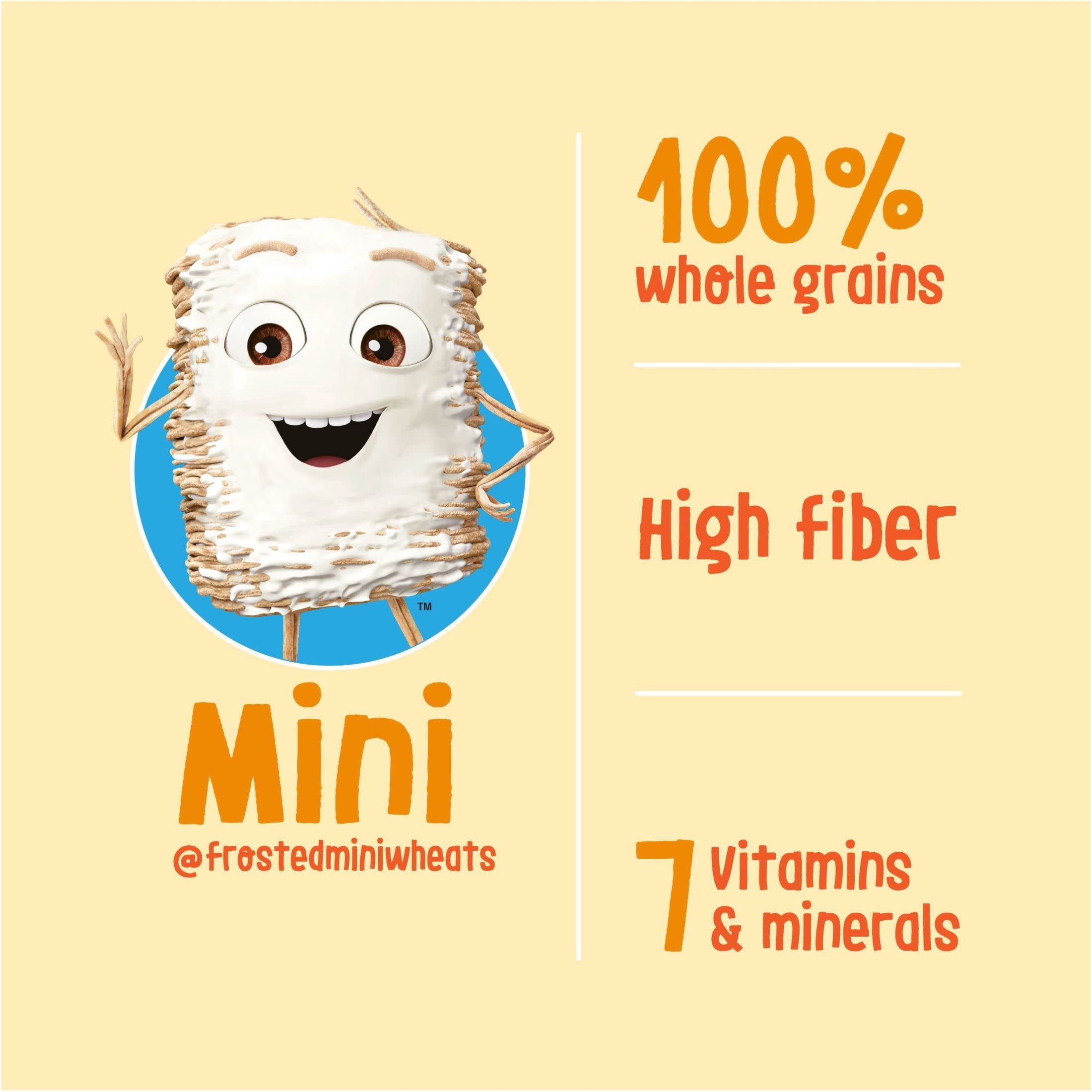 Kellogg's Frosted Mini-Wheats Little Bites Breakfast Cereal (Pack of 6)