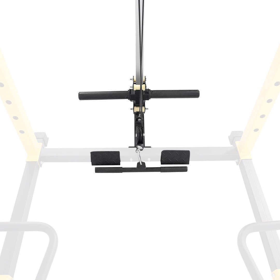 BalanceFrom PC 1 Series 1000lb Capacity Multi Function Adjustable Power Cage Power Rack with Optional Lat Pull down and Cable Crossover Lat Pull down