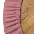 thumbnail image 4 of Ambesonne Emoji Fitted Round Tablecloth, World Love Raindbow Leaf Face, 40"- 44" Diameter, Dried Rose Cream Mustard, 4 of 4