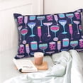 thumbnail image 4 of Balery Wine Glasses And Cocktails Funda de Cojín Estampada, Regalos para Mujeres, Regalos de Amor para Ella, Regalos para Novia o Esposa, Funda de Almohada-16"x24", 4 of 6