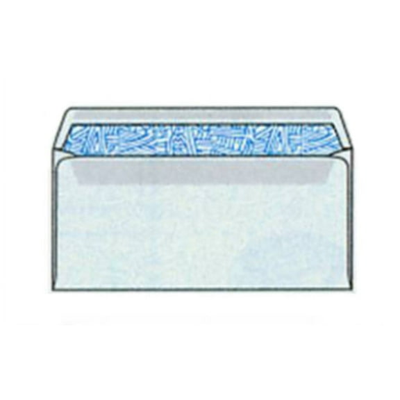 No. 10-1/2 Health Insurance Claim Window Envelopes with Wesco® Blue Inside Security Tint and Pres-Stik®, 4-1/2" x 9-1/2", Side Seam White Wove 24-lb Vellum Finish, SFI Certified - Box of 500 Envelopes