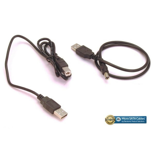 USB Cable A to B with USB 5 Volt DC Plug Power Supply Cable