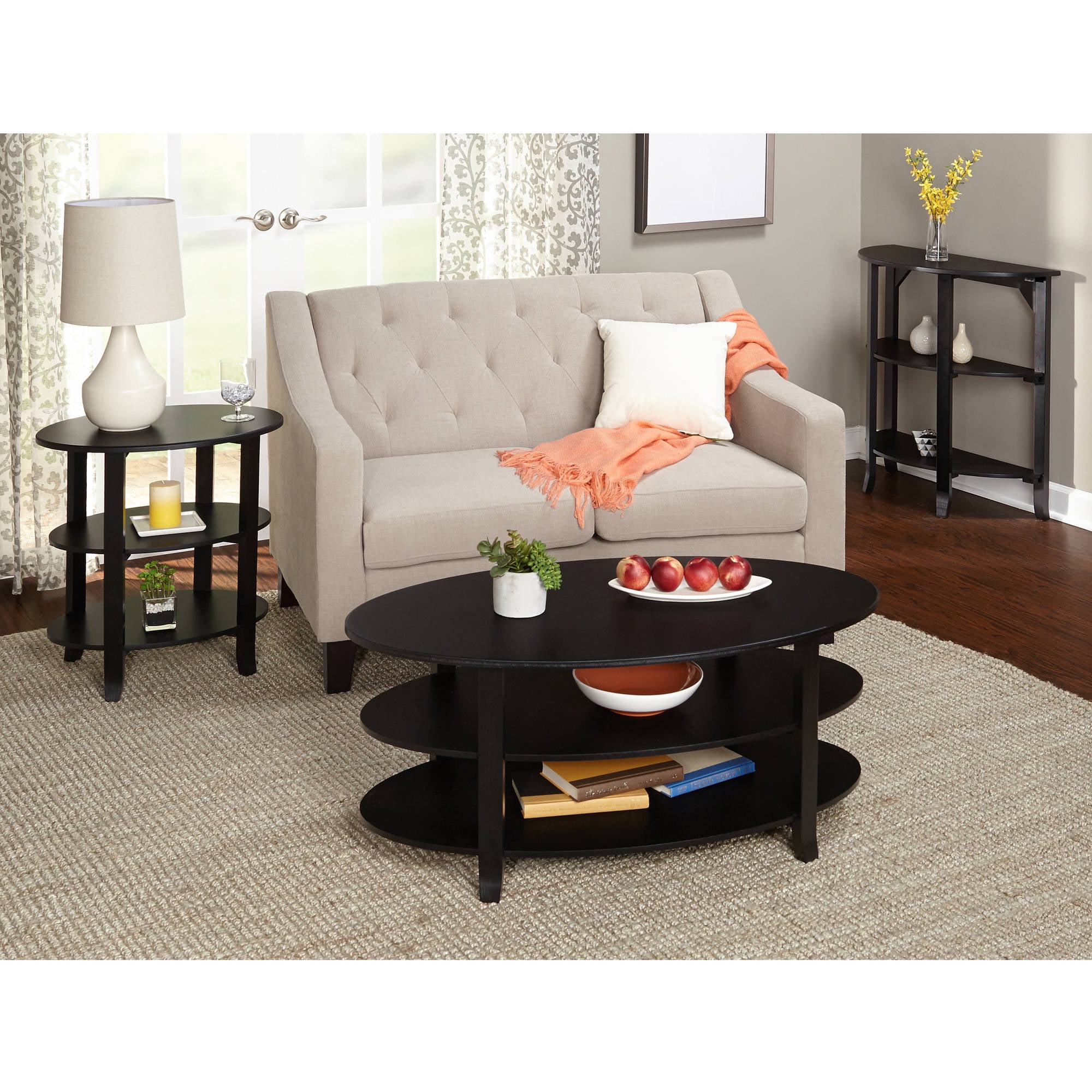 Black Hall Table london 3-tier hall table, multiple finishes - walmart Black Hall Table london 3-tier hall table, multiple finishes - walmart
