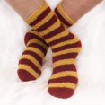 thumbnail image 2 of BambooMN Super Soft Fuzzy Team Spirit Socks - Striped - 4 Pairs, 2 of 5