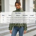 thumbnail image 3 of uublik Women's Trench Coat Green Long Sleeve Classic Overcoat Open Front Cardigan Jacket, 3 of 5