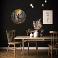 thumbnail image 6 of Wall Clock Decorative - Vintage Brown Deer Print 2D Vintage Wall Clocks Battery Operated Silent Non-Ticking for Bedroom, Living Room, Kitchen, Office, Classroom, 10 Inch, 6 of 7