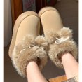 thumbnail image 3 of Women's Platform Pom-Pom Snow Boots, Faux Fur Lined Warm Non-Slip Winter Shoes, 3 of 4