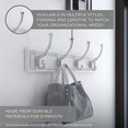 thumbnail image 4 of Franklin Brass R33646K-PMN-R Tri-Hook Rack, 45", Pure White/Matte Nickel, 4 of 6