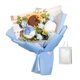 thumbnail image 4 of Ramo de flores de ganchillo terminado, artificial, 35 x 27 cm, bendición eterna, decoración de mesa para el día de la madre, multiusos Azul, 4 of 8