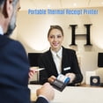 thumbnail image 3 of Photo Printer Wireless Thermal Printer 70mm / s Print Speed BTand USB Cable Connection Printer for Retail Restaurants Sales, 3 of 6