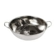 thumbnail image 1 of Lipstore Stainless Steel Divided Hot Pot Cooking Pot 3 Favor Easy to Clean Chinese Multifunctional for Home Camping Restaurant Kitchen 38cm, 1 of 8