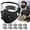 Black, variant on Breathing Valve Face Mask with Eye Shield, Reusable Carbon Filter Mask