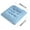 🔥 Sky Blue_Base#2295, variant on Chair Seat Cushion Pad | Thick High Resilience Foam | Soft Non-Slip Straps | Indoor Outdoor Home Patio Kitchen Office Use | Cozy Durable Fabric | Easy Clean | 17.1"x17.1"x3.94" | 1 Pack | Beige Blue