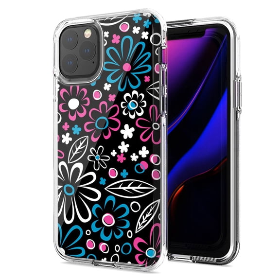 MUNDAZE For Apple iPhone 11 Cute Daisies Design Double Layer Phone Case Cover