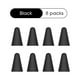 thumbnail image 2 of 8 fundas protectoras de silicona para lápiz táctil, compatible con Apple Pencil 1/2 (negro), 2 of 5