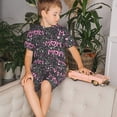 thumbnail image 4 of Balery Lovely Mom Ever Conjunto de Pijama Infantil de Manga Corta con Estampado – Ropa de Dormir de Algodón Suave-X-Large, 4 of 6