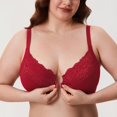 thumbnail image 3 of Sostén DELMIRA con Cierre Frontal, Encaje, Sin Relleno, Talla Grande 34C, 3 of 5