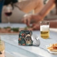 thumbnail image 5 of Yayeee Ashtray with Lid for Cigarette Smokeless Stainless Steel Home Ash Holder, Flowers and Cat, 5 of 7
