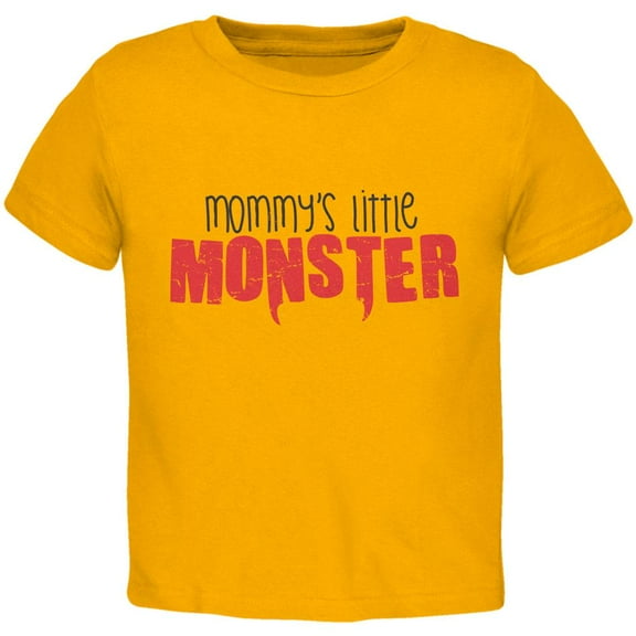 Mommy's Little Monster Gold Toddler T-Shirt - 4T