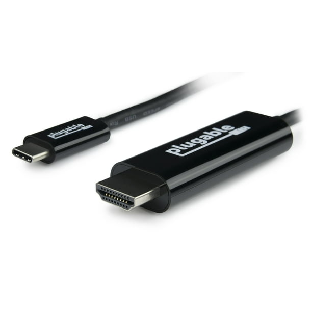 Plugable Usb C To Hdmi Adapter Cable Connect Usb C Or Thunderbolt 3 Laptops To Hdmi
