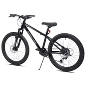 24 Ozark Trail Timber Mountain Bicycle, 8 Speed, Black, Fits Riders 46 - 56, Teen