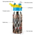 thumbnail image 6 of Kids Insulated Water Bottle - WWE Stainless Steel Travel Bottle with Straw, Double Wall Vacuum Insulated Water Bottles for Boys Girls, 6 of 7