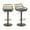 Blue, variant on Homefun Rattan Bar Stools Set of 2 Adjustable Height 360 Swivel Low Back Stools with Footrest Breathable Linen Cushions