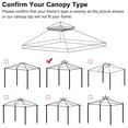 thumbnail image 6 of Yescom 10x10 Ft 2-Tier Canopy Top Replacement for Petpvilit Gazebo Outdoor Yard Garden Patio Cover Red, 6 of 8