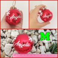 thumbnail image 5 of Bola de Navidad personalizada, adorno con nombre personalizado, adorno para árbol de Navidad, decoración navideña, bola roja colgante, regalo de Papá Noel, 5 of 5