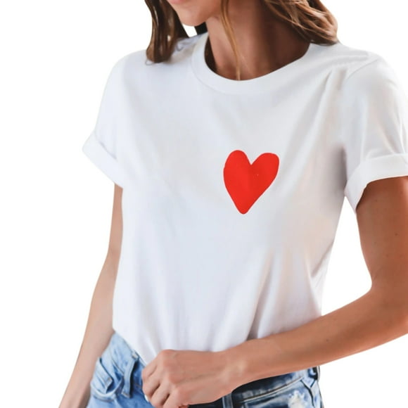 Cathalem Women's Oversized T Shirts Cotton Short Sleeve Tee for Women,White S