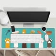 thumbnail image 3 of Cute Cat Paw Prints Extended Professional Gaming Mouse Pad 31.5x11.8inch, Non-Slip Computer Mouse Pad Waterproof Keyboard Pad Desk Mat, 3 of 6