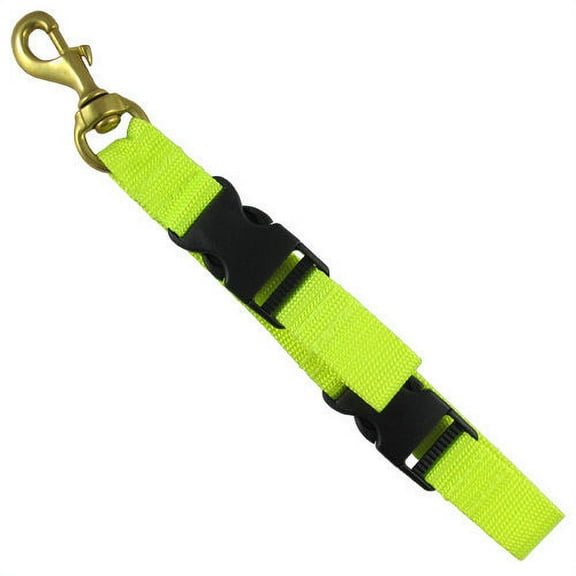 Scuba Diving BC Fin and Mask Keeper with Quick Release Loop Lanyard, Black/Yellow (Yellow)