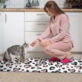 thumbnail image 3 of Pink and Black Of Leopard Print Kitchen Rugs Sets Of 2,Anti Fatigue Kitchen Mat Rugs Non Slip Washable,Decorative Kitchen Floor Mats for Kitchen,Sink,Laundry,17"x30"+17"x47", 3 of 7
