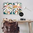 thumbnail image 4 of Stupell Industries Tropical Monstera Leaves Botanical & Floral Painting White Framed Art Print Wall Art, 16 x 20, Set of 2, 4 of 10
