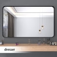 thumbnail image 6 of VIPLOOK Framed Wall Mounted Bathroom Vanity Mirror 59" * 36" - Black, 6 of 16