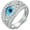 5, variant on 925 Sterling Silver Turkish Evil Eye Rings for Women Pave 5A Cubic Zirconia Twist Devil's Eye Resin Patch Stacking Ring(3.5-12)