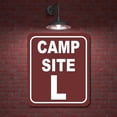 thumbnail image 2 of Camp Site L Camping Aluminum Composite Sign, 20"x24", 2 of 9