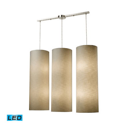 

Pendants 12 Light With Satin Nickel Finish LED 800 Lumens 43 inch 162 Watts - World of Lamp
