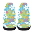 thumbnail image 5 of XYZCANDO Floral and Leaf Patterns Car Seat Covers for Man Stretchy Car Front Seat Covers Interior Accessories Breathable, for Sedan SUV Truck, 5 of 10