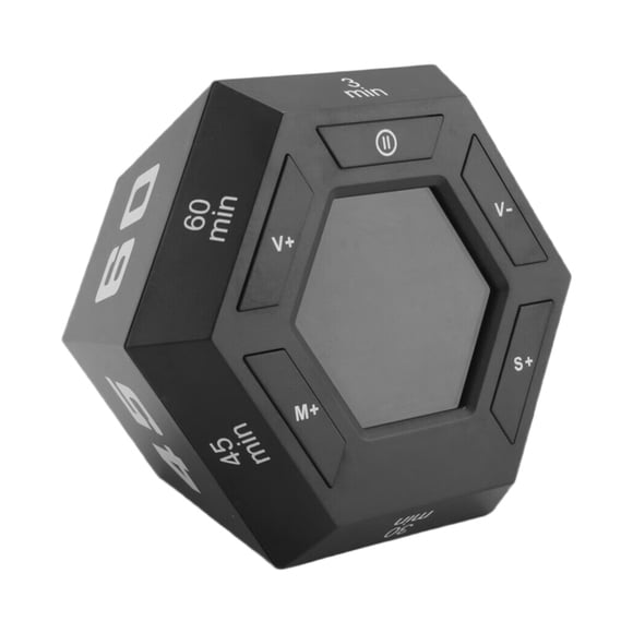 Pomodoro Timer, Productivity Timer,3, 5, 15, 30, 45, 60 Minute Preset Smart Countdown Timer, Time Management Tool,1 * Timer,Black