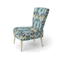 thumbnail image 3 of Designart "Vintage Boho Emerald Charm" Upholstered Modern Accent Chair and Boho Abstract Arm Chair, 3 of 5