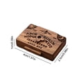 thumbnail image 3 of Mini Ouija Game Board Con Planchette Wooden Miniatura Spirit, 3 of 3