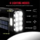 thumbnail image 2 of 2Pcs Flashlight Rechargeable Flashlights,High Lumens Super Bright 8 LED COB Sidelight with 3 Modes,Spotlight Flashlight, 2 of 5