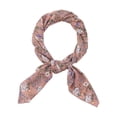 thumbnail image 1 of Bufandas de gasa para mujer - 27.6 "X27.6" - Pañuelo cuadrado con estampado floral Pañuelo para el cuello Pañuelo para el cuello Rosa empolvado 70x70cm/27.6x27.6 inches(LxW), 1 of 5