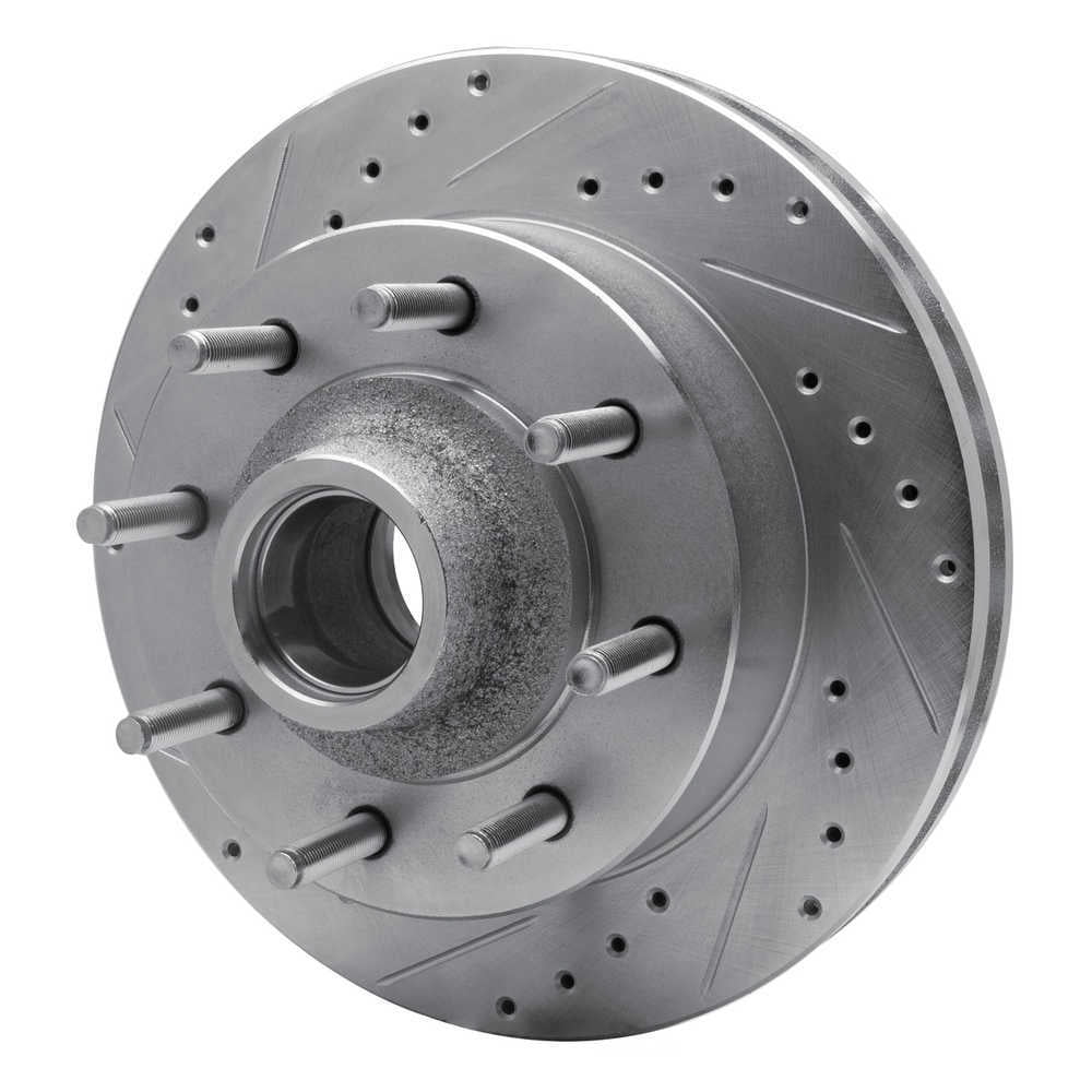 Dynamic Friction Company 631-54190L DFC Brake Rotor - Drilled And Slotted - Silver