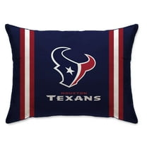 Houston Texans 20" x 26" Standard Stripe Logo Micro Plush Bed Pillow Cover