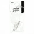 thumbnail image 7 of Cousin DIY Metal Lobster Claw Clasp Set 7x12mm, 8 Pc, Silver Finish, 7 of 7