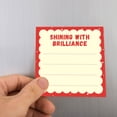 thumbnail image 4 of Sticky Notes 3.15×3.15 Inch Red Scalloped Edge Self Adhesive Memo Pads - Cute Decorative Note Pads for Home Office Organization, Refrigerator Messages, Planner Stickers & Daily Reminder Notes, 4 of 8