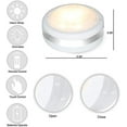 thumbnail image 3 of 6pcs Starxing Wireless Led Puck Lights Battery Operated, Led Puck Lights With Remote Control, Led Under Cabinet Lighting, 3 of 5