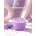 thumbnail image 4 of 96NORTH Luxury Lavender Soy Candle | Large 3 Wick Jar Candle | Up to 50 Hours Burning Time | 100% Natural Soy Wax | Relaxing Aromatherapy Aesthetic Candle | Housewarming Gift for Women and Men, 4 of 4